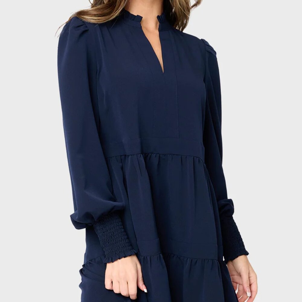 Gibson Look Decked Out Day Dress - Navy - Medium 8/10